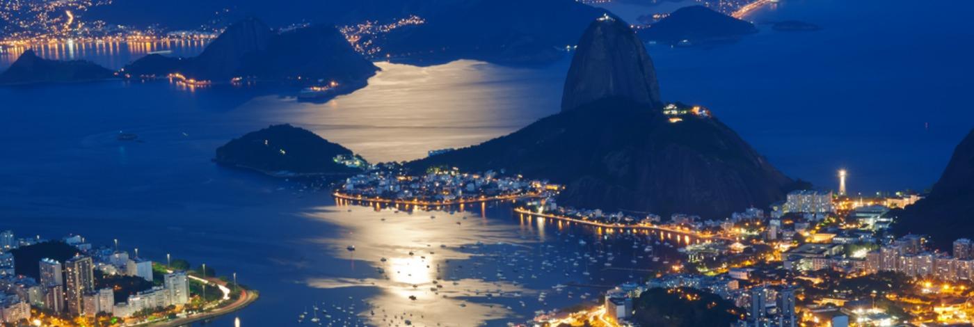Night view of mountain Sugar Loaf, Rio de Janeiro City Night view of mountain Sugar Loaf, Rio de Janeiro City