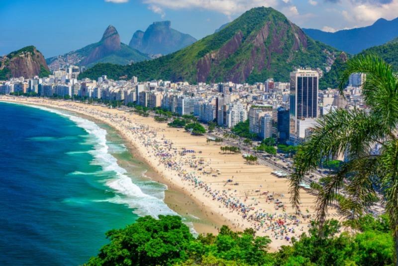 Copacabana beach in Rio de Janeiro Copacabana beach in Rio de Janeiro