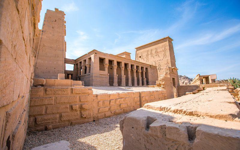 Inside the Philae Temple Inside the Philae Temple